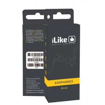 iLike Earphones IEA01BK 3.5mm Black