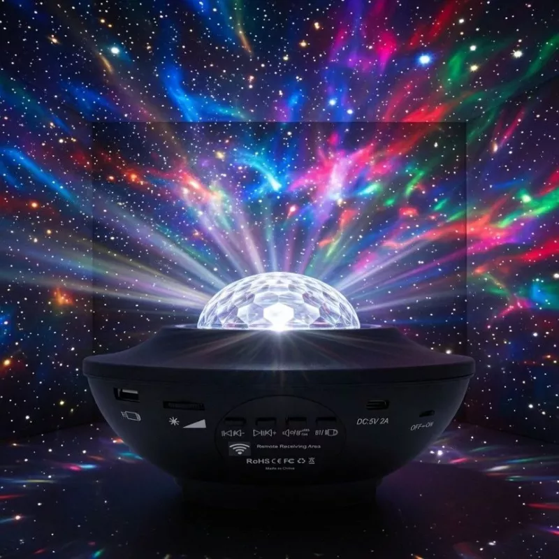 iLike LED Tähtprojektor 21 efektiga Must