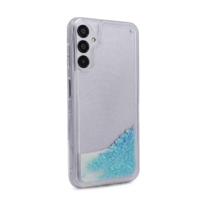 iLike Samsung Galaxy A14 5G Silicone Case Water Glitter Blue