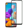 iLike Samsung Galaxy A21s 2.5D musta raamiga täisliimiga karastatud klaasist ekraanikaitse