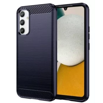 iLike Samsung Galaxy A34 5G painduv silikoonist süsinikkiud-kate sinine