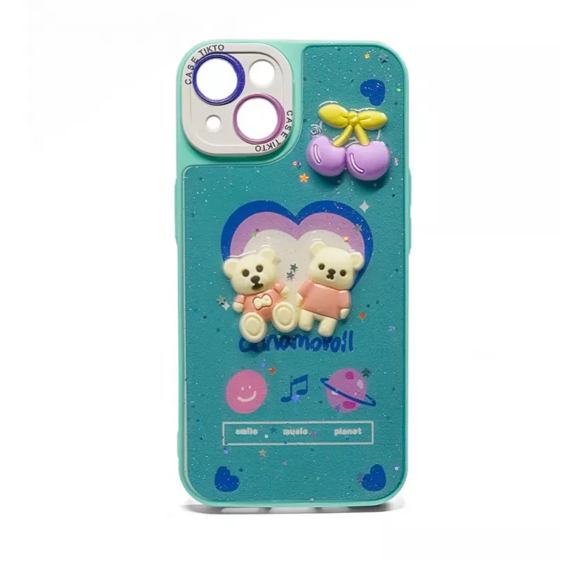 iLike Samsung Galaxy A34 Epoxy Cartoon Cover Blue