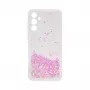 iLike Samsung Galaxy A35 Silikoonkate Water Glitter Hele Roosa