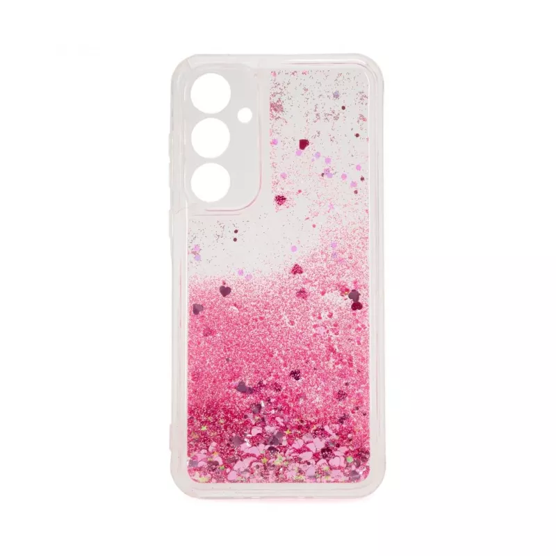 iLike Samsung Galaxy A35 Silicone Case Water Glitter Pink