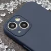 iLike Samsung Galaxy A37 5G silikoonist ümbris tumesinine - lööke neelav tagakaas mikrokiudvoodriga, matt viimistlus, ühildub juhtmevaba laadimisega