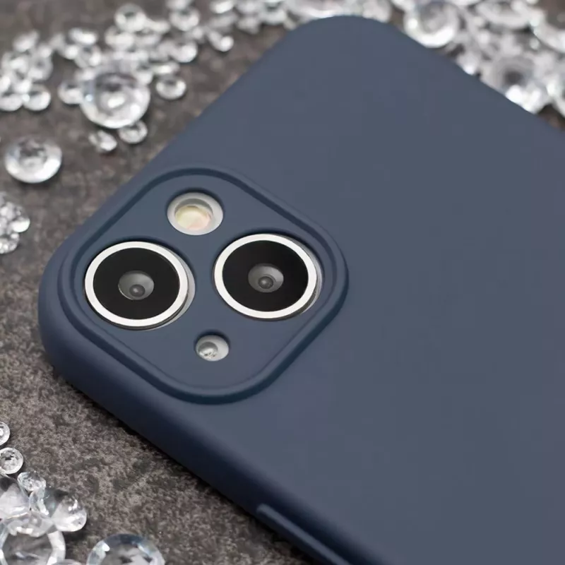 iLike Samsung Galaxy A37 5G silikoonist ümbris tumesinine - lööke neelav tagakaas mikrokiudvoodriga, matt viimistlus, ühildub juhtmevaba laadimisega