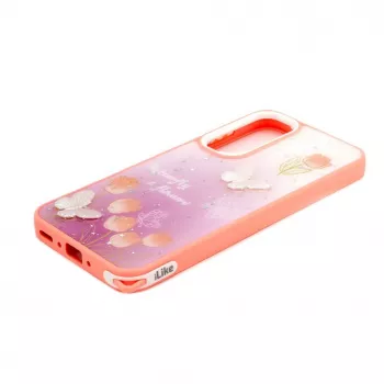 iLike Samsung Galaxy A55 Epoxy Cartoon Cover Light Pink