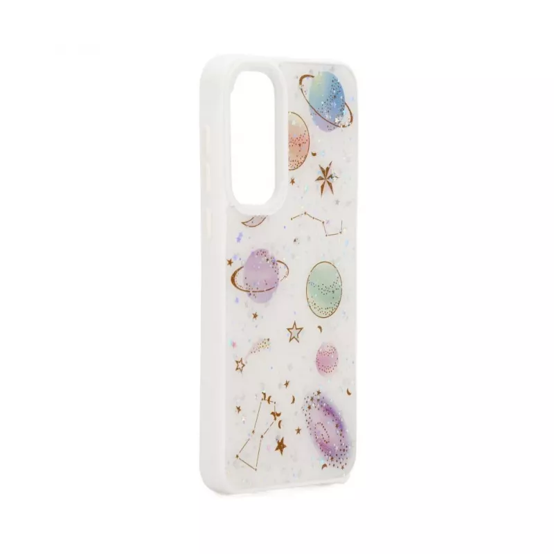 iLike Samsung Galaxy A55 Epoxy Cartoon Cover White
