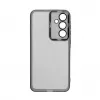 iLike Samsung Galaxy A55 Transparent Case and Camera Protection Black