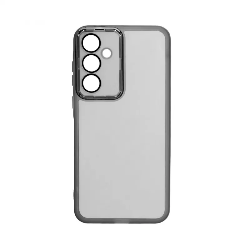 iLike Samsung Galaxy A55 Transparent Case and Camera Protection Black