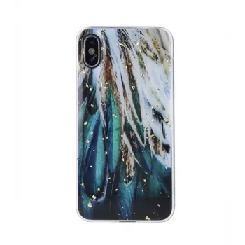 iLike Samsung Gold Glam ümbris Samsung Galaxy A53 5G jaoks - Sulgede disain, läbipaistev kuldsete aktsentidega