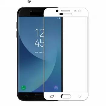 iLike Samsung J7 2017 J730 5D Karastatud Klaasist Ekraanikaitse Valge