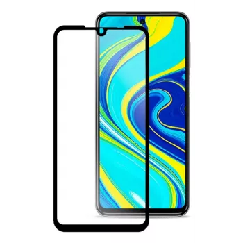 iLike Ekraanikaitse Xiaomi Redmi Note 9 Pro / Redmi Note 9S jaoks, Must raam, Täisliim, Karastatud klaas, 9H kõvadus, 0.33mm, 1 pakk