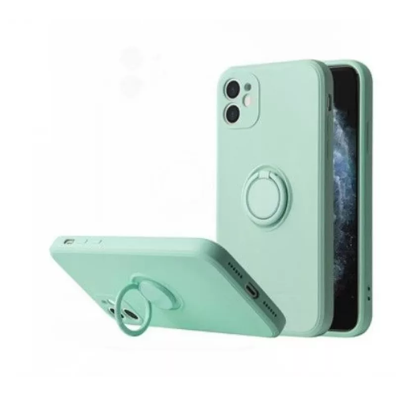 iLike Silicone Ring Back Cover for Xiaomi Redmi 9C / Redmi 10A - Mint