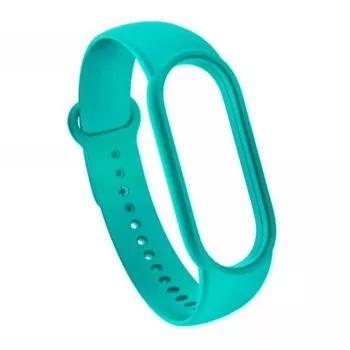 iLike Silikoonrihm Xiaomi Mi Band 5 / 6 / 7 jaoks (18x250mm) Türkiissinine