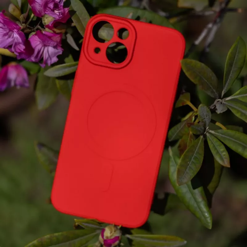 iLike Simple Color Mag Case Samsung Galaxy A57 5G jaoks Punane