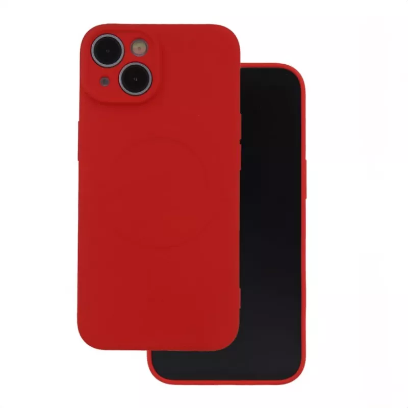iLike Simple Color Mag Case Samsung Galaxy A57 5G jaoks Punane
