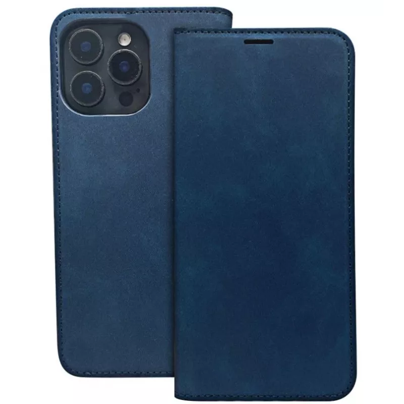 iLike Smart Suede Case for Samsung Galaxy A55 5G - Navy Blue