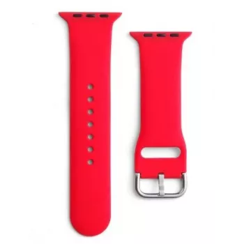 iLike Strap APS silikoonist käepael Apple Watch 8/7/6/5/4/3/2/SE jaoks (41/40/38mm) Punane