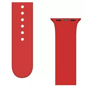 iLike Strap APS silikoonist kellarihm Apple Watch 8/7/6/5/4/3/2/SE (41/40/38mm) jaoks, punane