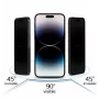 iLike karastatud privaatsusklaasist ekraanikaitse Samsung Galaxy S25 / S24 jaoks - 9H, kahesuunaline privaatsus, must