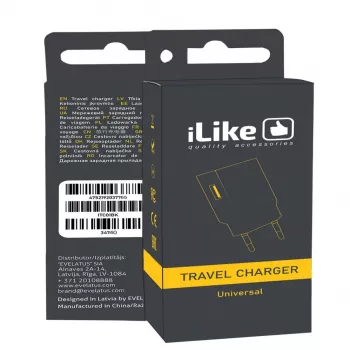 iLike Travel Charger ITC01 White - 5W USB-A seinelaadija EU-pistikuga