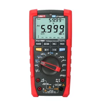 ILIKE UT195DS True RMS digitaalne multimeeter IP65 kaitsega, CAT III 1000V/CAT IV 600V, 60000 loendit, LoZ, LPF, andmehoidja, taustvalgus