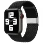 iLike Watch 38/40/41mm Punutud Riidest Rihm Must