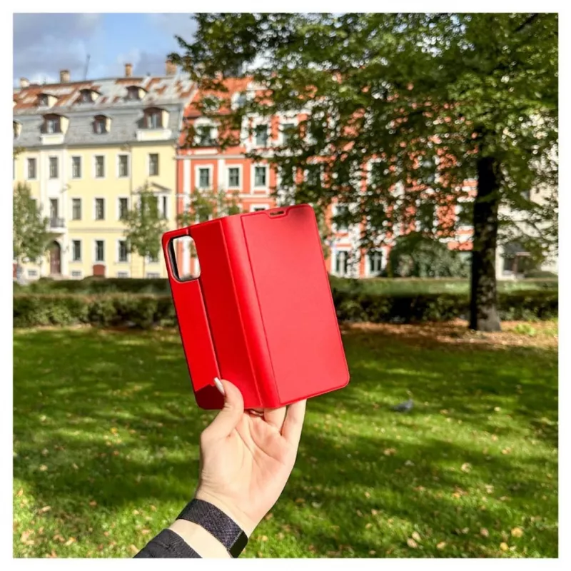 iLike Xiaomi Redmi 12 raamatukujuline ümbris Slim Red