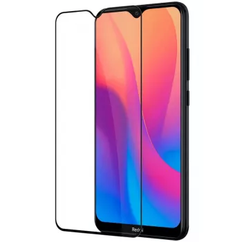 iLike Xiaomi Redmi 8 2.5D Musta Raamiga Täisliimiga Karastatud Klaasist Ekraanikaitse