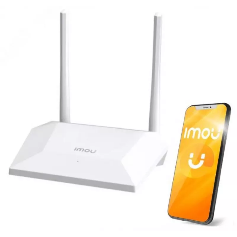 IMOU HR300 Wi-Fi 4 juhtmevaba ruuter, 300 Mbps, 2,4 GHz, 1 WAN + 2 LAN porti, ruuteri/AP/repiiteri režiimid, vanemlik kontroll