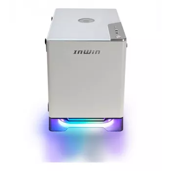 IN WIN A1 Plus Mini-ITX Tower Case koos 650W toiteplokiga, valge