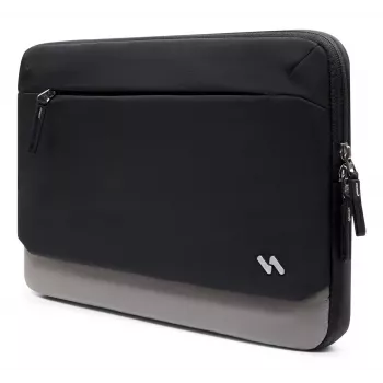 INATECK Sülearvuti ümbris 14 Inch Ultrabook, Water-Repellent Polyester Case with Soft Flannel Lining and Shock-Absorbing Padding – Black