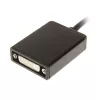 InLine DisplayPorti adapterkaabel, DisplayPort isane DVI-D 24+5 emane, must, 0,2 m