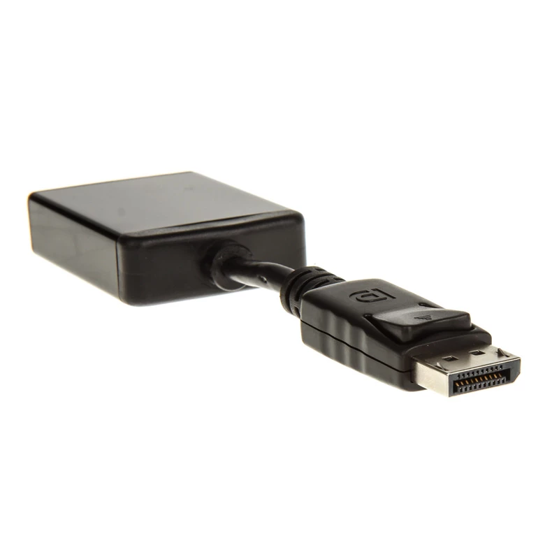 InLine DisplayPorti adapterkaabel, DisplayPort isane DVI-D 24+5 emane, must, 0,2 m