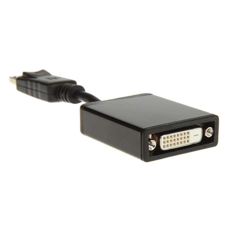 InLine DisplayPorti adapterkaabel, DisplayPort isane DVI-D 24+5 emane, must, 0,2 m