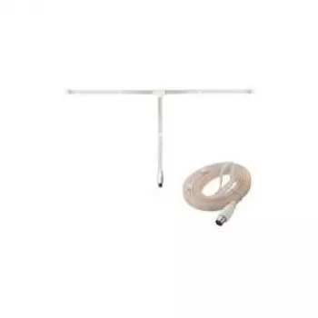 InLine FM-dipoolantenn IEC emasliitmikuga, 75 oomi, 2 m kaabel, must (46230)