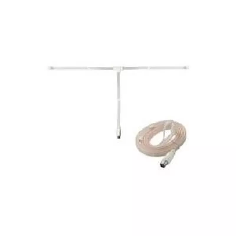 InLine FM-dipoolantenn IEC emasliitmikuga, 75 oomi, 2 m kaabel, must (46230)