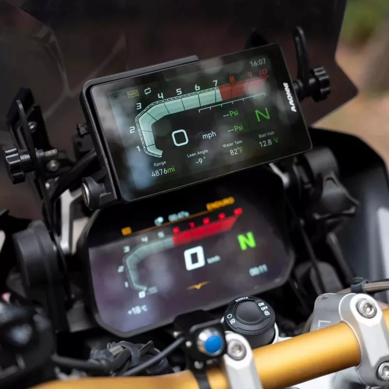 INNOVV N2 BMW mootorratta kahe kanaliga pardakaamera Apple CarPlay-ga, 1080p esi- ja tagakaamera, GPS, Wi-Fi, IP67