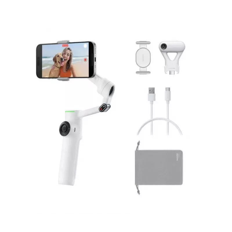 Insta360 Flow 2 Pro AI Tracker Smartphone Gimbal (White)