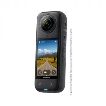 Insta360 X6 360 kaamera standardkomplekt südaöömust, 8K video, 72MP fotod, FlowState stabiliseerimine
