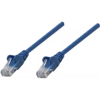 Intellinet Cat6 UTP paigalduskaabel, RJ-45 isane - RJ-45 isane, 25 cm, sinine, valatud tõmbevaba kaitsekumm 739931