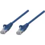 Intellinet Cat6 UTP paigalduskaabel, RJ-45 isane - RJ-45 isane, 25 cm, sinine, valatud tõmbevaba kaitsekumm 739931