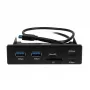 Inter-Tech Argus CI-22 sisemine kaardilugeja 3,5-tollise pesa jaoks, USB 2.0, multikaart – must
