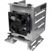 INTER-TECH IPC Mounting Frame ER-47045-1 2,5-tollise HDD/SSD paigaldamiseks 3,5-tollisesse pesasse, 2x USB 3.0 esipordiga, must