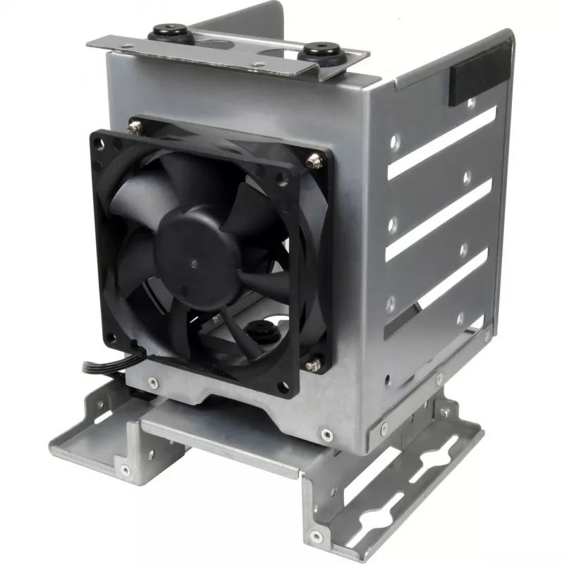INTER-TECH IPC Mounting Frame ER-47045-1 2,5-tollise HDD/SSD paigaldamiseks 3,5-tollisesse pesasse, 2x USB 3.0 esipordiga, must