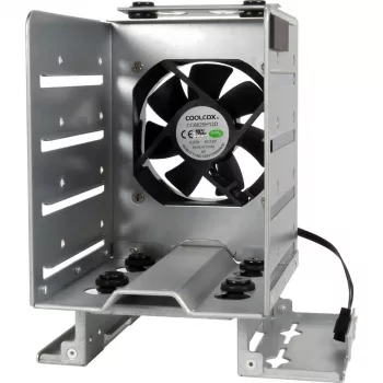 INTER-TECH IPC Mounting Frame ER-47045-1 2,5-tollise HDD/SSD paigaldamiseks 3,5-tollisesse pesasse, 2x USB 3.0 esipordiga, must