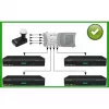 INVERTO QUATTRO BLACK ULTRA Quattro LNB – 4 väljundit, 0,2 dB müranäitaja, F-tüüpi pistikud