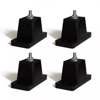 Ivensis IMS08 vibratsioonivastased isolatsioonijalad (komplekt 4 tk) – 30mm läbimõõt, 10mm kõrgus, alumiiniumsulam, must