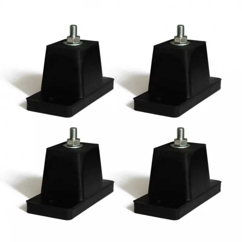 Ivensis IMS08 vibratsioonivastased isolatsioonijalad (komplekt 4 tk) – 30mm läbimõõt, 10mm kõrgus, alumiiniumsulam, must